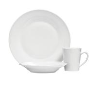 Premier Housewares 0722299 Service de Table Lot de 12 Pièces en Porcelaine Blanc