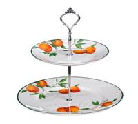 Premier Housewares 0722438 Présentoir à Gâteau Orangeraie en Porcelaine