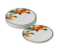 Premier Housewares 0722453 Set de 4 Dessous de Verres Verger de Pommiers en Porcelaine