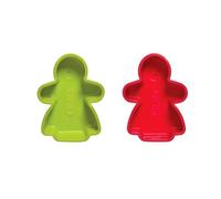 Premier Housewares 0804981 Set de 2 Moules à Gâteau Dames Pain d'Épice en Silicone