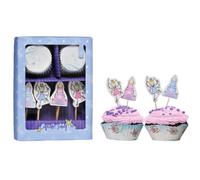 Premier Housewares 0805171 Set de 24 Formes Moule à Muffin I Love UK + 4 Pièces de Forme Assortis