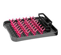 Premier Housewares 0806569 Égouttoir à Vaisselle Gris/Fuchsia