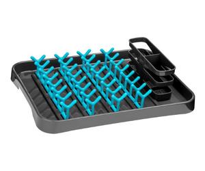Premier Housewares 0806571 Égouttoir à Vaisselle Gris/Bleu