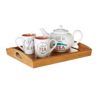 Premier Housewares 1104268 Plateau de Service avec des Poignées en Bambou