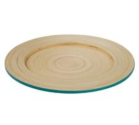 Premier Housewares 1104354 Kyoto Assiette en Bambou Turquoise