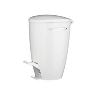 Premier Housewares 1601453 Poubelle à Pédale Polypropylène Blanc 5 L