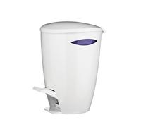 Premier Housewares 1601455 Poubelle à Pédale Polypropylène Blanc/Violet 5 L