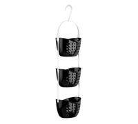 Premier Housewares 1601485 Panier à Douche de 3 Niveaux en PP Noir
