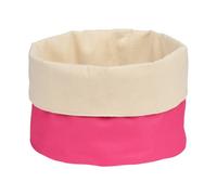 Premier Housewares 1901094 Panier à Pain en Polyester/Coton Crème/Rose