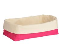 Premier Housewares 1901106 Panier à Pain en Polyester/Coton Crème/Rose