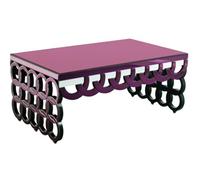 Premier Housewares 2402232 Modena Table de Basse en Verre/Miroir Violet