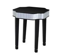 Premier Housewares 2402519 Clavier Table d'Appoint en Noir + Miroir