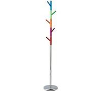 Premier Housewares 2402861 Porte-Manteau avec Patères en Acrylique Chromé/Multicolore Multicolore G