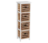 Premier Housewares 2404121 Portsmouth Commode avec 4 Tiroirs MDF/Bois de Paulownia