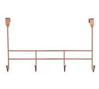Premier Housewares 4 Crochet de Porte Cintre, Rose Gold, 10 x 40 x 25 cm