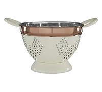 Premier Housewares 507373 Prescott Passoire en acier inoxydable Crème/cuivre Taille M