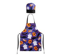 Premier Housewares 5100086 Tablier et Toque pour Enfant pour Cuisiner en Famille Fantasmagorique Coton + PVC 1 x 3 cm