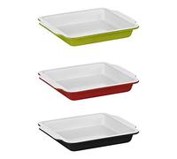 Premier Housewares Ecocook Plat à gratin en Carbone avec revêtement en céramique Vert Citron 27 x 30 x 4 cm