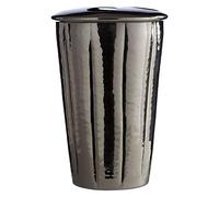 Premier Housewares Effet martelé Finition Nickel Noir Support pour brosses à Dents, Argent, 13 x 9 x 9 cm