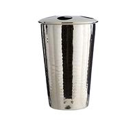 Premier Housewares Effet martelé Finition Nickel Support pour brosses à Dents, Argent, 13 x 9 x 9 cm