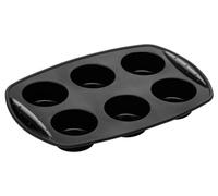 Premier Housewares Moule en silicone pour 6 muffins Noir