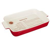 Premier Housewares Plat de cuissons, Rouge, 1,65 Litre, Céramique, Red, 3.2 L