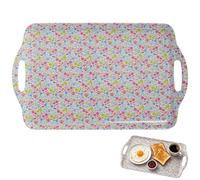Premier Housewares Plateau de Service en Plastique avec poignées Multicolore 30 x 48 x 2,5 cm