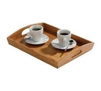 PREMIER HOUSEWARES PLATEAU RECTANGULAIRE AVEC POIGNÉES BAMBOU NATUREL Naturel G