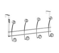 Premier Housewares Porte-Manteau Mural à 8 têtes en Forme de Diamants Chromé