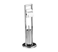 Premier Housewares Porte-rouleau + porte-brosse WC Chrome 76 x 20 x 20 cm