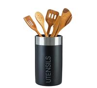 Premier Housewares - Pot de Rangement Cuisine - USTANSILS - Noir