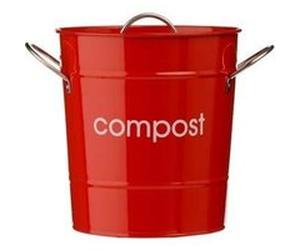 PREMIER HOUSEWARES POUBELLE À COMPOST (ROUGE) Rouge G