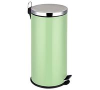 Premier Housewares Poubelle à Pédale de 30 ltr, Bacs à Ordures en Acier Inoxydable Gris - Seau Intérieur en Plastique