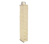 Premier Housewares Range-Chaussures Suspendu 10 Compartiments Crème
