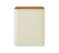 Premier Housewares Rhombus Boîte de Rangement, crème, Métal, crème, Taille L