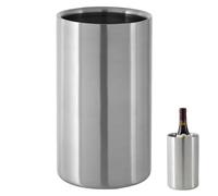 Premier Housewares Seau à vin en acier inoxydable Finition élégante pour bouteilles de vin 20 x 12 x 12 cm