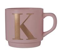 Premier Housewares Signet Pink K Lettre Mug