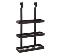 Premier Housewares Sorello - Étagère suspendue à trois niveaux -Etagére murale Noir Mate -Etagère de Cuisine -Meuble de rangement cuisine