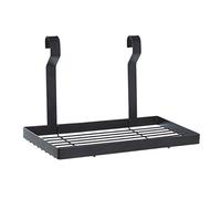 Premier Housewares Sorello Rack de stockage à une étagère Noir Mat - Étagère suspendue à 1 niveaux -Etagére murale -Etagère de Cuisine -Meuble de rangement cuisine