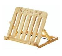PREMIER HOUSEWARES SUPPORT POUR LIVRE DE RECETTES EN BOIS D'HÉVÉA AVEC INSCRIPTION GRAVÉE 7 X 33 X 27 CM G