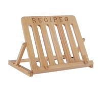 Premier Housewares Support pour livre de recettes en bois d'hévéa avec inscription gravée 7 x 33 x 27 cm
