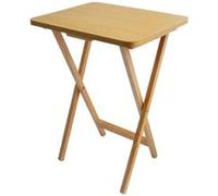 Premier housewares table d'appoint pliable bois naturel 65 x 49 x 39 cm Bois G