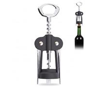 Premier Housewares Tire-bouchon noir | Accessoire de bar élégant avec poignée ergonomique | Cadre en acier durable pour un retrait facile du bouchon | Parfait pour toutes les occasions