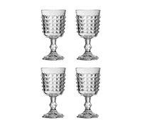Premier Housewares, Transparent, Lot de 4, Verre, Claire, 8 x 8 x 16 cm