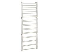 Premier Interiors Over Door Shoe Rack Over Door Shoe Rack, White, 12 Tier/Fits Up to 36 Pairs Crème