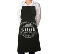 Premier Vintage Home Tablier 100 % coton Noir