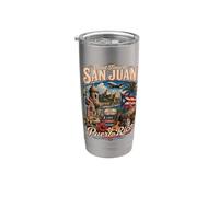 Première fois à San Juan Porto Rico Gobelet isotherme en acier inoxydable double paroi