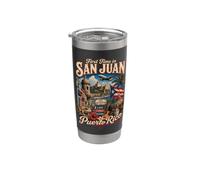Première fois à San Juan Porto Rico Gobelet isotherme en acier inoxydable double paroi