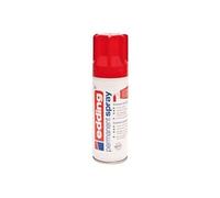Edding 5200 spray permanent - rouge trafic brillante - 200 ml - peinture acrylique pour peindre ou décorer verre, métal, bois, céramique, plastique, toile - peinture acrylique en aérosol