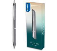 Premium Acro 1000 Silver Ballpoint Pen In Gift Box - Ultra Soft Ink For Unparalleled Writing Smoothness - Refillable And Retractable Ballpoint Pen - Black Ink - Medium Point